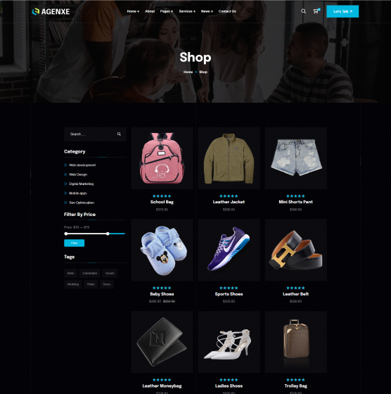 Shop Page