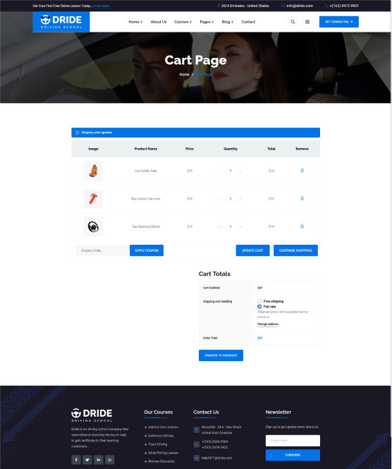 Cart Page