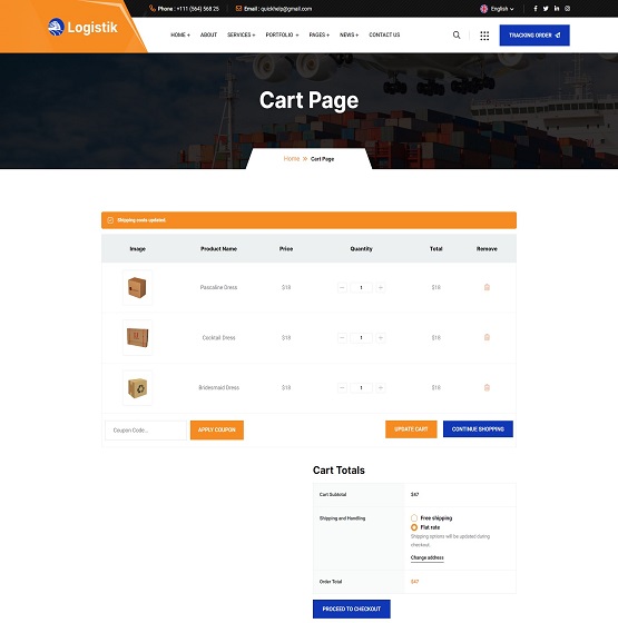 Cart Page