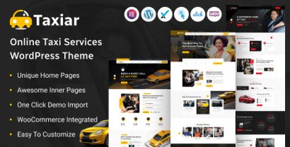 Taxiar - Online Taxi Service WordPress Theme