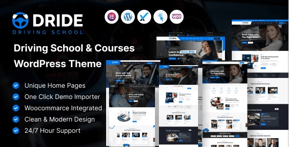 Dride – Driving School & Courses WordPress Themes