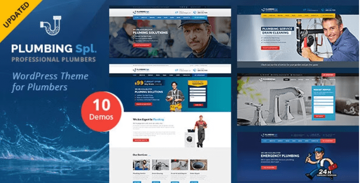 Plumbing Spl -  Services WordPress Theme