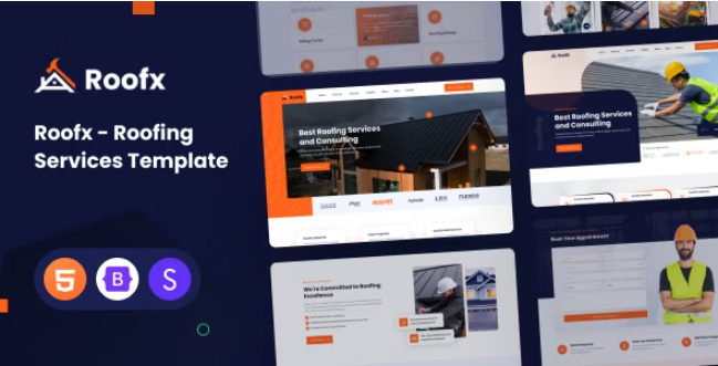Roof Services & Repair HTML Template