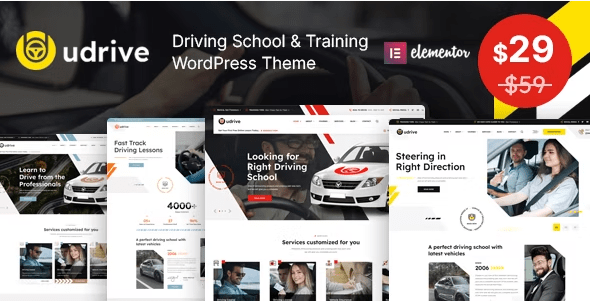 Udrive – Driving School Elementor Template Kit